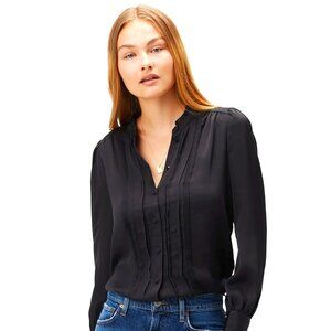 Amour Vert Charlotte Blouse Black NWOT M never worn